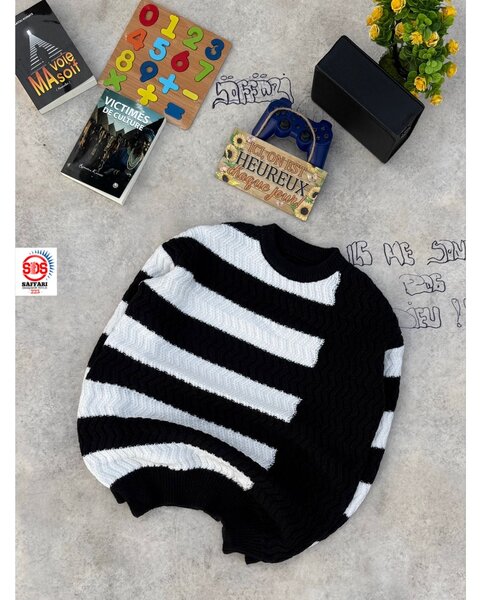 Pull rayé en tricot