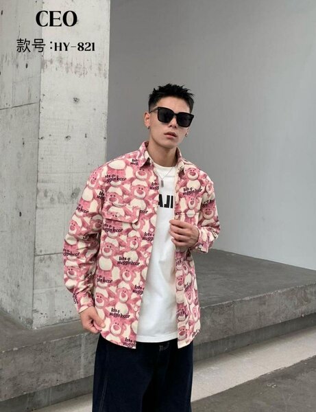 Chemise à motifs pour hommes