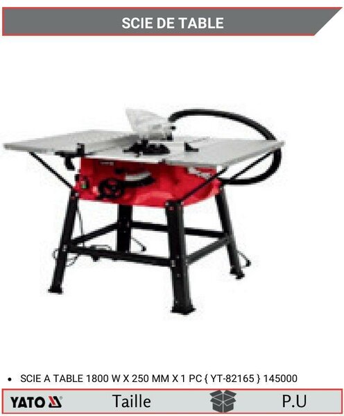 Scie à Table Puissante 1800W