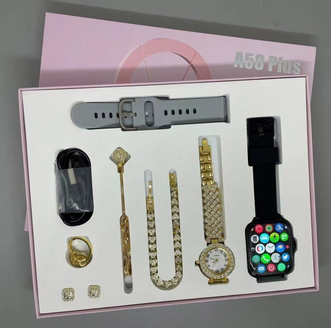 *MONTRE CONNECTÉE A59+ (FEMME)*  Bracelet en silicone interc