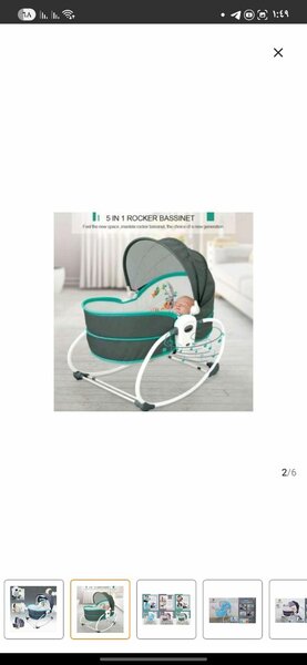 سرير أطفال 2 في 1 حديث