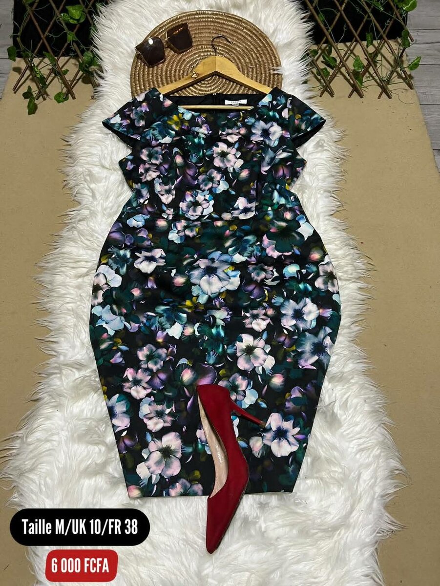 Robe Florale Élégante Femme