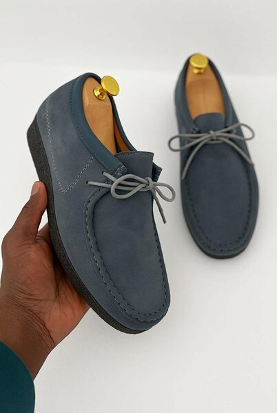 Chaussures mocassins en daim pour homme