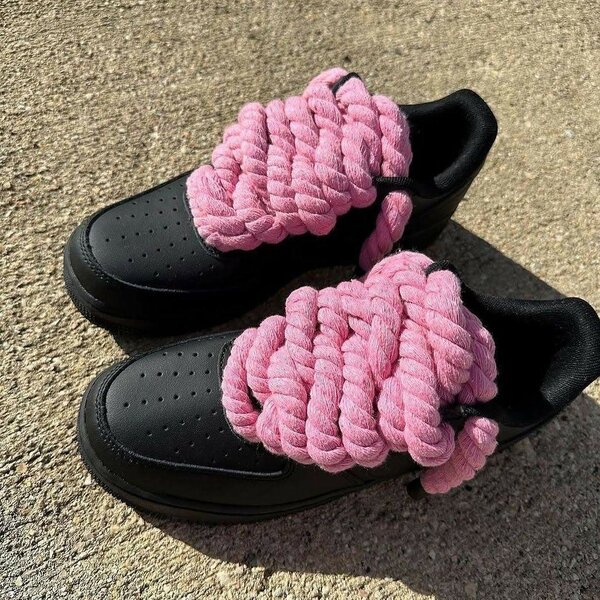 Air force one gros lacets rose