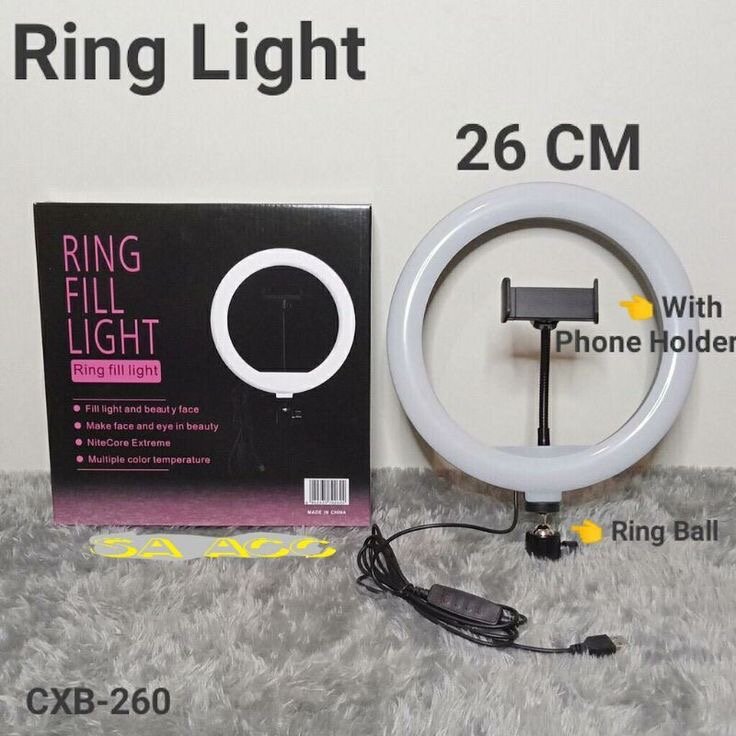 Lampe Anneau Selfie 26cm