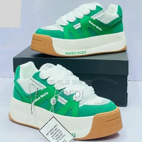 Baskets Naked Wolfe vert/blanc