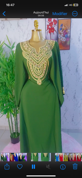 Boubou marocain perlé