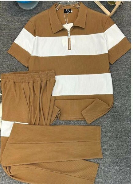 Ensemble décontracté rayé