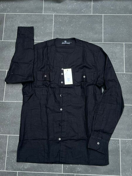 Chemise laine casser Col maho