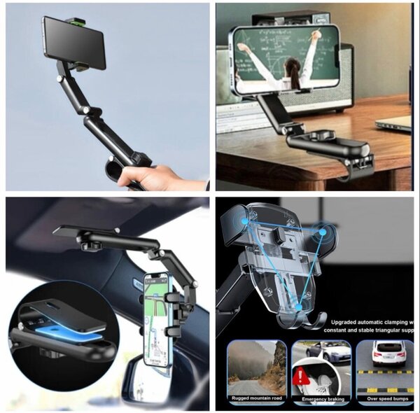 Support téléphone ajustable voiture