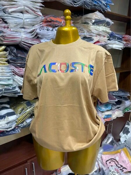 T-shirt Lacoste homme couleur beige