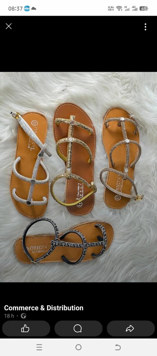 Sandales fermées nu-pied