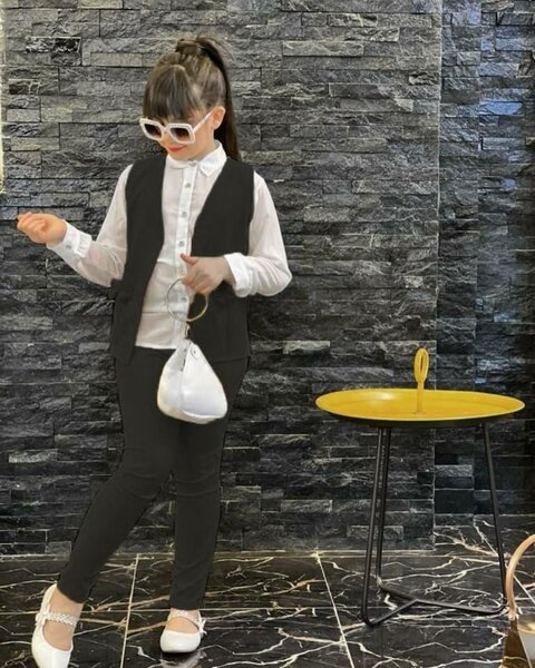 Beautiful 3pcs Outfit Trousers with coat and shirt