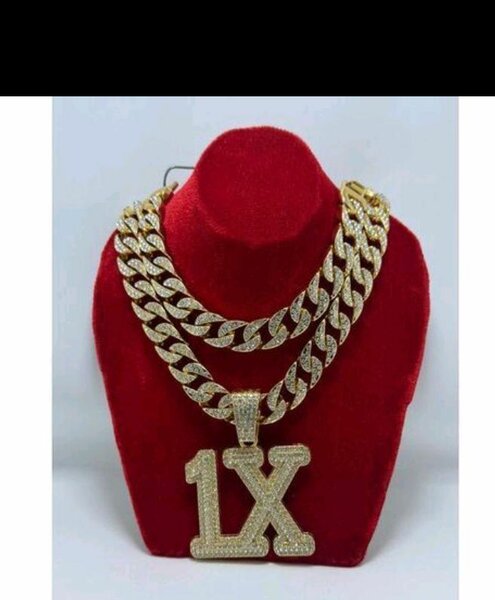 Collier 1X en plaqué or