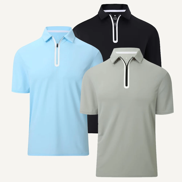 Polo à fermeture éclair