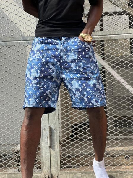 Short en denim imprimé tendance