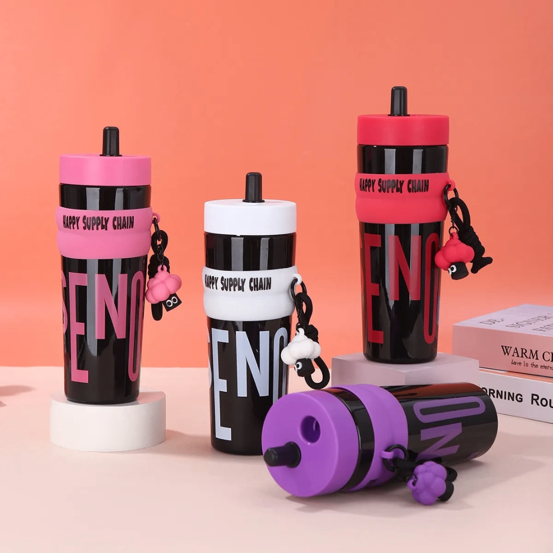 Gourdes colorées avec breloques