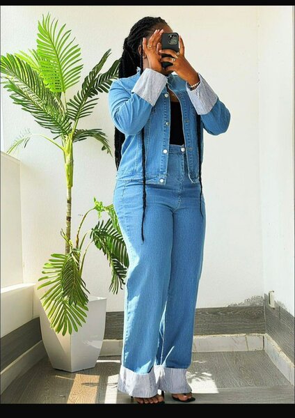 Ensemble denim chic femme