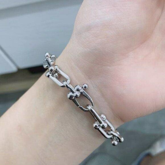 Bracelet chaîne en argent