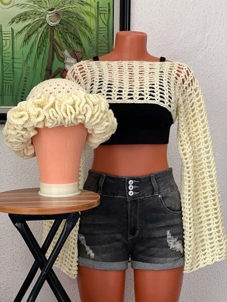Chaud Boléro en Crochet