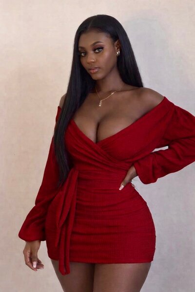 Robe moulante rouge sexy
