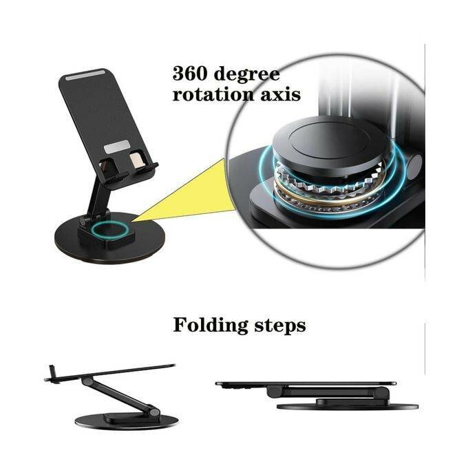 Support Mobile De Téléphone Ou Tablette Rotatif Et Pliable