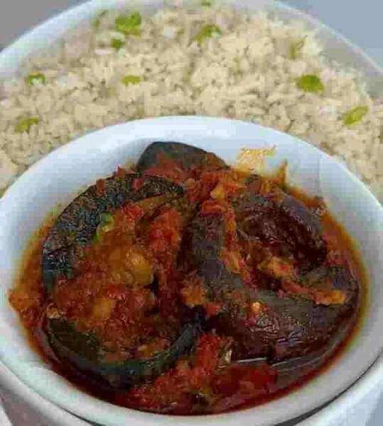 White rice and stew