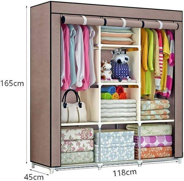 Armoire à vêtements en Tissu, Placard Portable, Armoire de R
