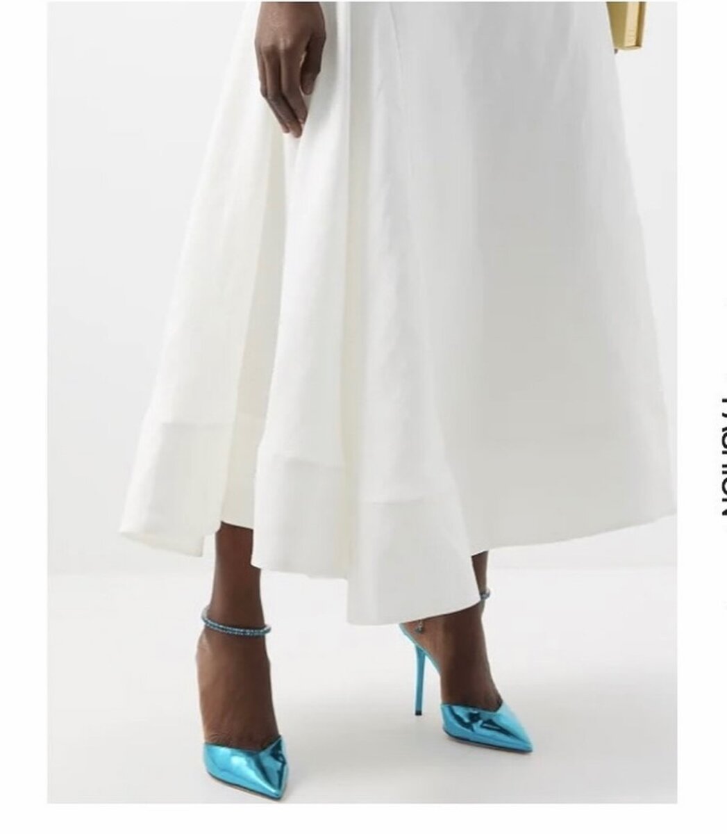 Rhinestone ankle strap heels