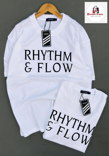 T-shirt blanc imprimé tendance