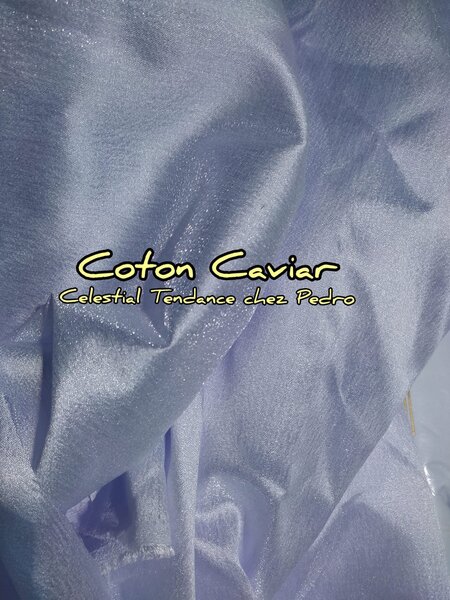 Tissu coton caviar