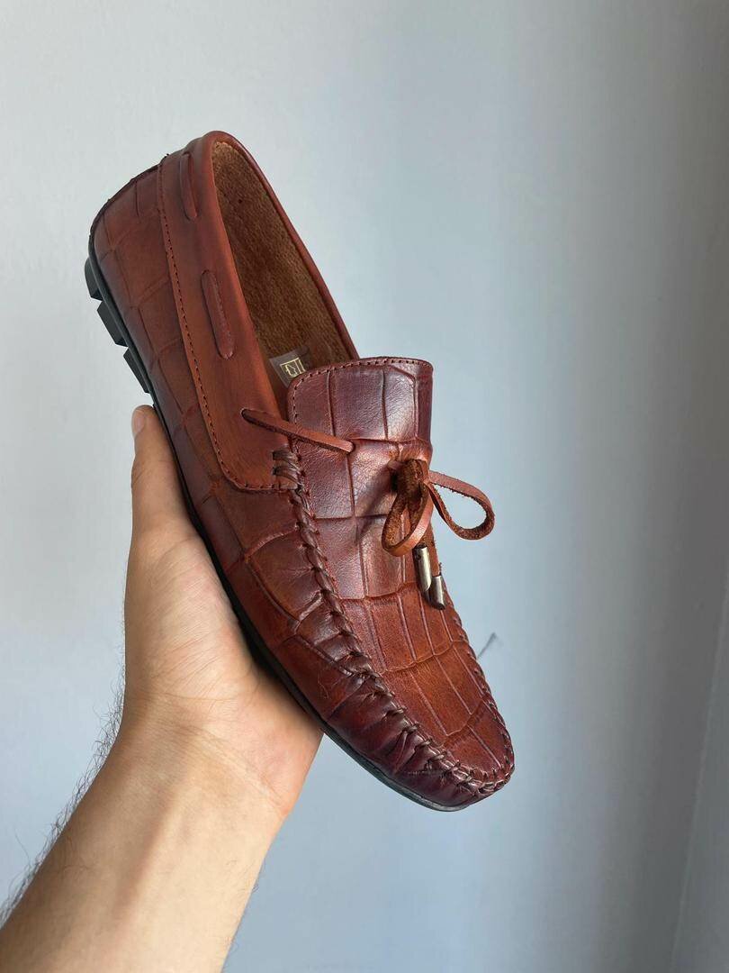 Mocassins en cuir pour hommes