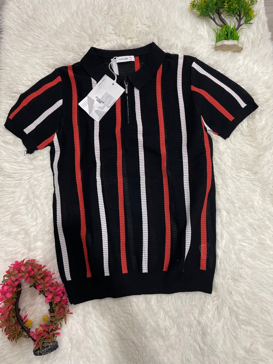 Polo rayé sportif élégant