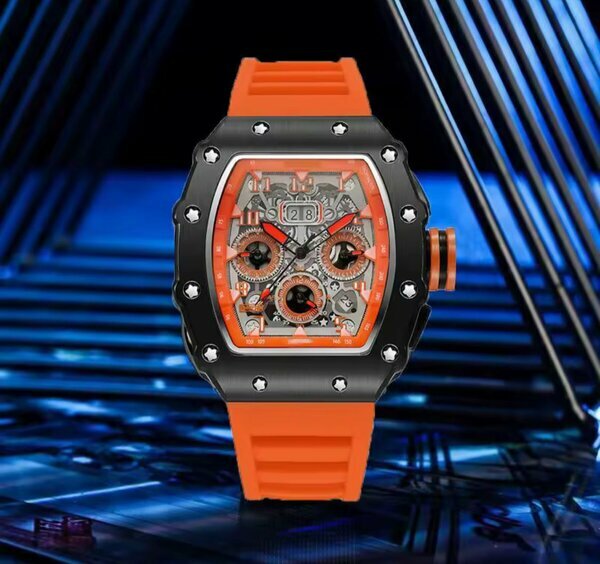 MEGIR Chronographe orange