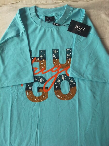 T-shirt Hugo Boss turquoise