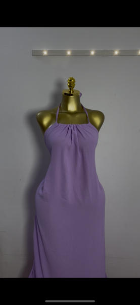 Robe Longue Dos Nu Violette