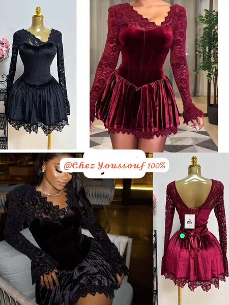 Robe en velours élégante