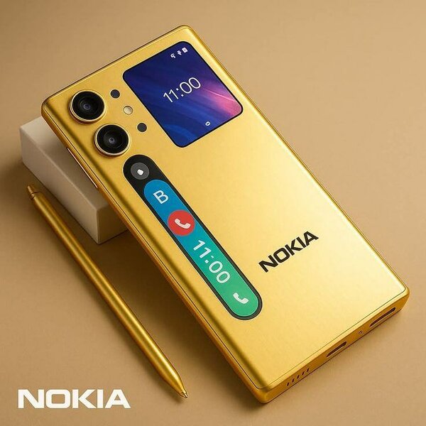 Téléphone Nokia or avec stylet