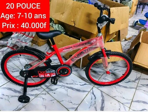 Vélo Enfant 20 Pouces Rouge