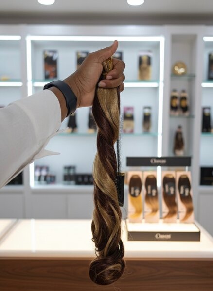 Extensions cheveux caramel