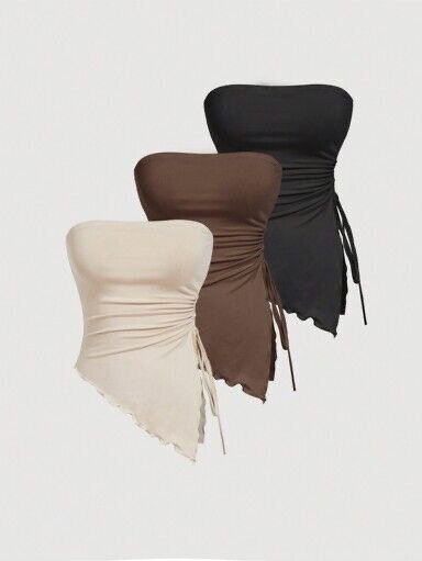 Top bustier asymétrique chic