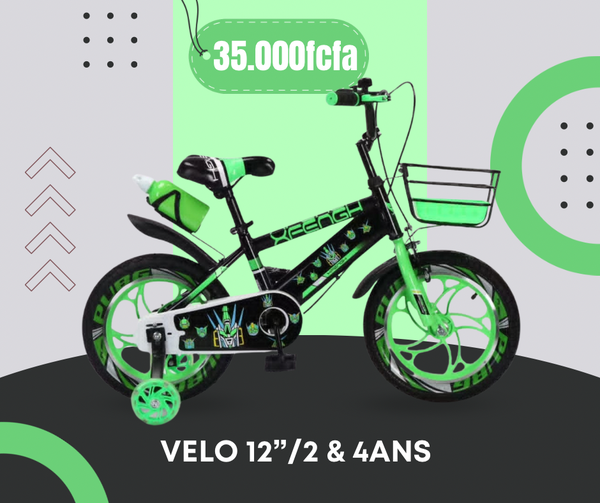 Vélo Enfant 12" Vert