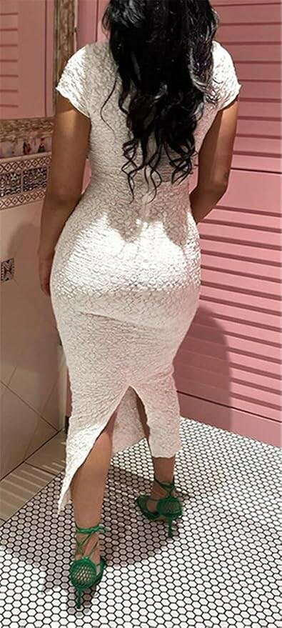 White lace dress