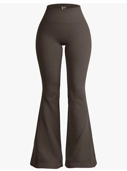 Pantalon évasé taille haute