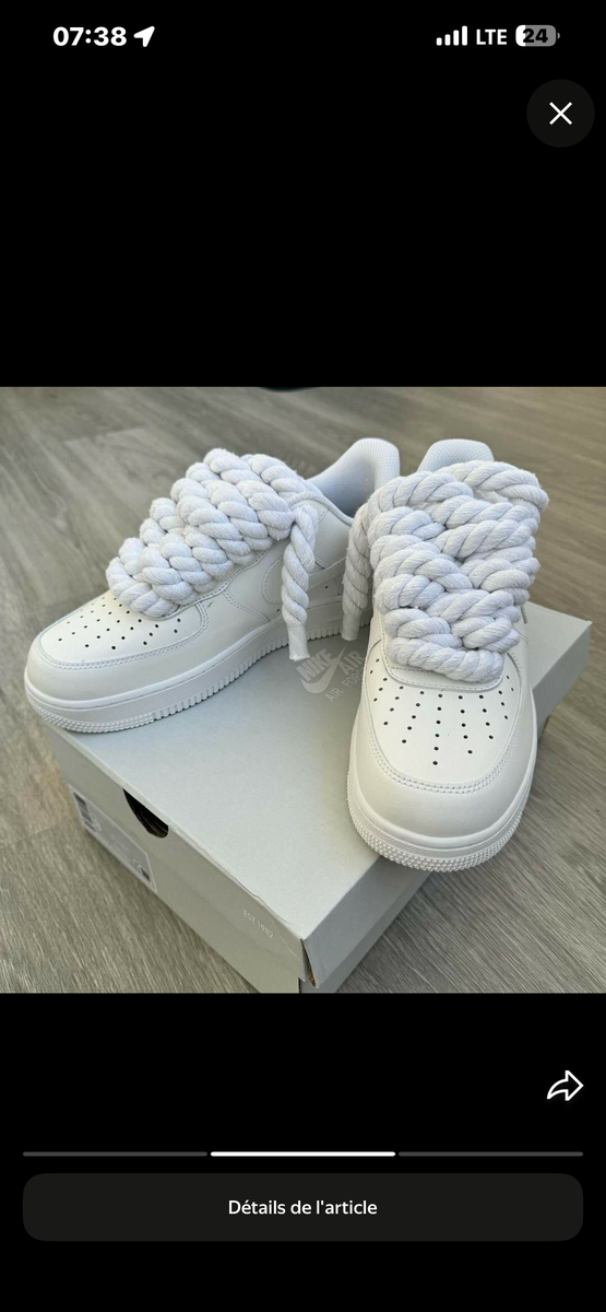 Baskets originales à grosse lacets