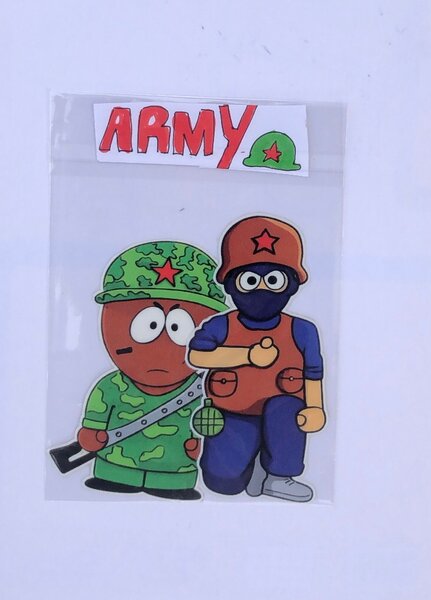 Autocollants militaires drôles