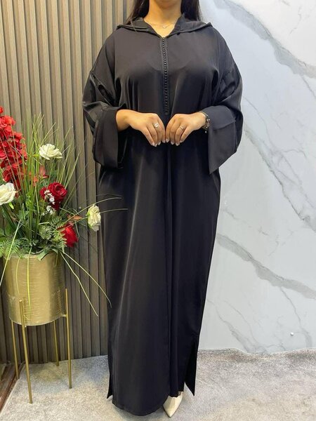 Abaya Élégante Noire Femme