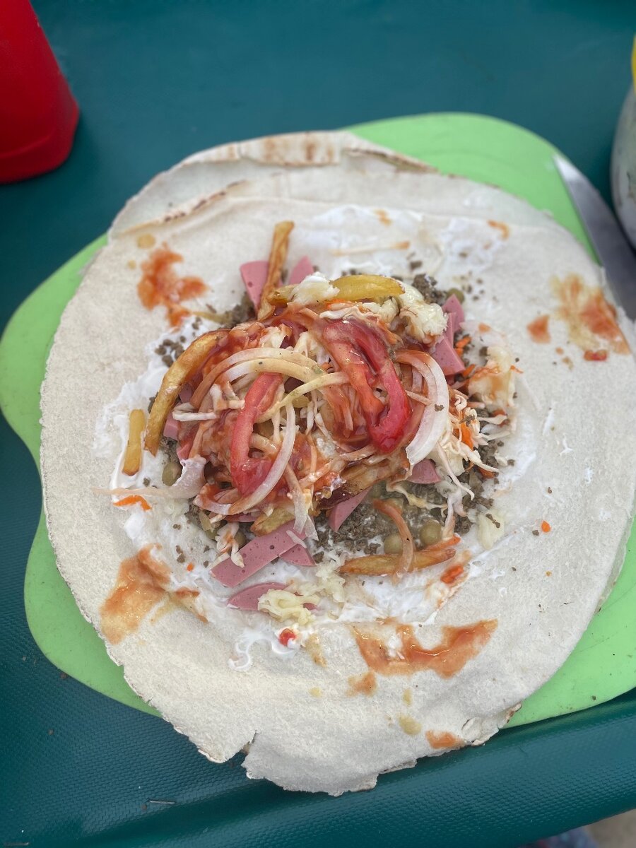 Délicieux chawarma au fromage