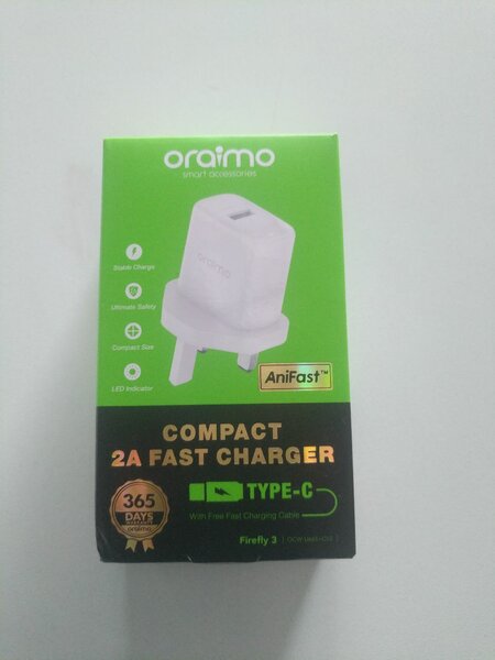 Oraimo fast charger 2a