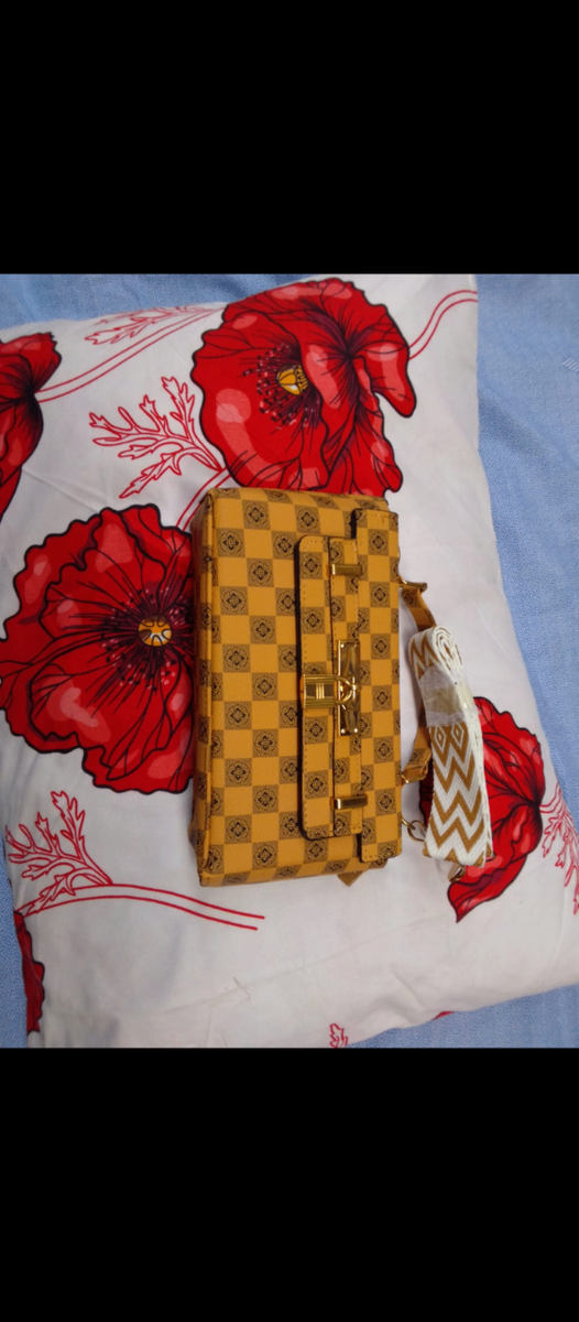 Pochette à motif vichy